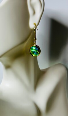 Olivine Mercury set with pendant and earring choices - image4